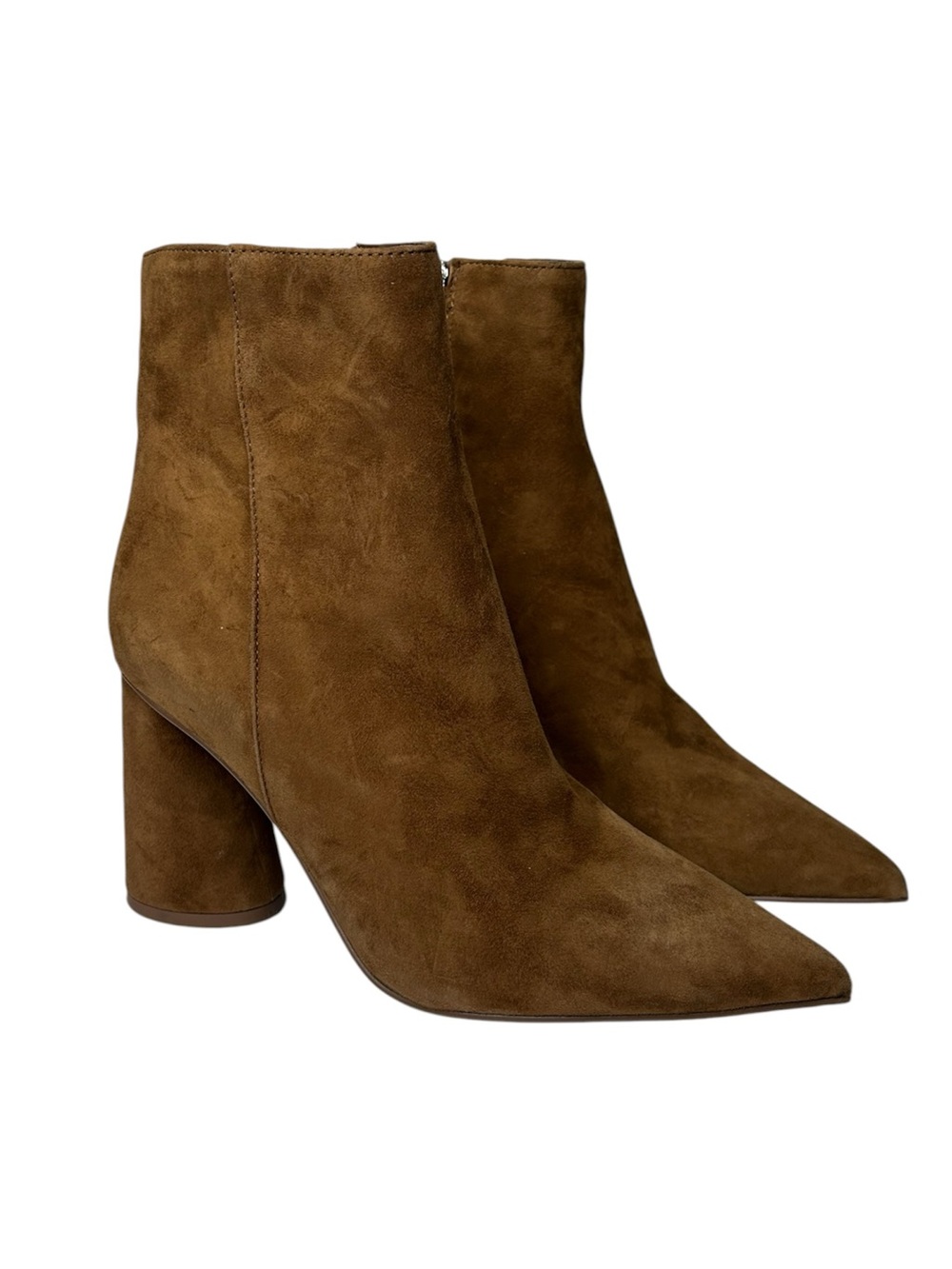 New Steve Madden Therese Brown Suede Pointed Toe Ankle Boots 8.5